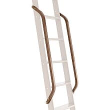 47" Wooden Handrail with Satin Brass Bolt, Clear Coat Finish