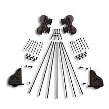 20" Hardware Swivel Kit with Brake for Rolling Library Ladders