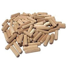 1/2" x 3" Fluted Dowel Pin