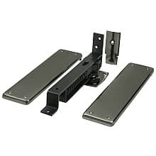 DASH95 Double-Action Spring Hinge, 3-3/4" x 9-1/4", Antique Nickel
