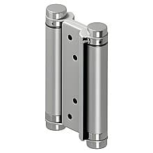 4-5/8" Double Action Saloon Hinge, Brushed Stainless Steel