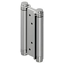 6-5/8" Double Action Saloon Hinge, Brushed Stainless Steel