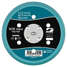 6" PSA Vacuum Disc Backing Pad, 6 Holes