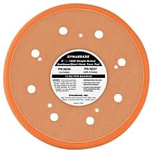 8" Hook and Loop Short Nap Vacuum Disc Backing Pad, 8 Holes