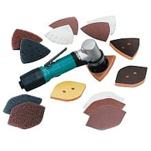 Dynafine Detail Sander Versatility Kit, 1/32" Orbit Non-Vacuum with Hook & Loop Pads