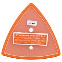 3-1/8" x 2-7/8" Dynafine PSA Triangle Sanding Pad, No Holes