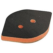 2-3/8" x 3-3/4" Dynafine PSA Non-Vacuum Tear-Drop Sanding Pad, No Holes