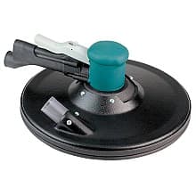 11" Two-Hand Gear-Driven Sander, Central Vacuum with 5-Hole Hook & Loop Pad