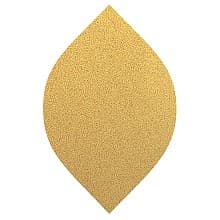2-3/4" x 2-3/8" Aluminum Oxide No Holes Hook and Loop Non-Vacuum Tear-Drop Abrasive Sheet (50/Pack)