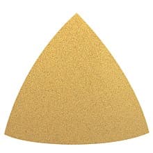 Aluminum Oxide No Holes PSA Non-Vacuum Triangular Abrasive Sheet (50/Pack)