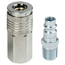 1/4" Male Coupler with 1/4" Female Plug Assembly