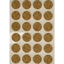 Door Bumper Pad, Round, Cork, 5000/Roll