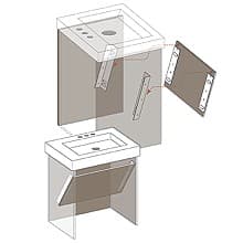 ADA Modesty Panel Bracket