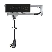 Docking Drawer 15 Amp Blade Compact Vanity Outlet with 2 AC Outlets GFCI