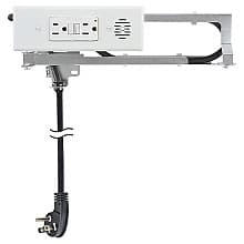 Docking Drawer Blade In-Drawer Outlet with 15-amp 2 AC - GFCI, White