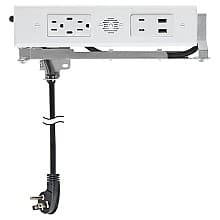 Docking Drawer Blade Duo In-Drawer Outlet with 2 15-amp AC Outlet and 4 30W USB-C/2 USB-A Port, White