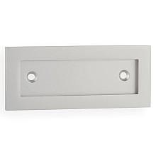 3-3/8" Tag Holder, Satin Aluminum