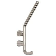 CH12 Dual Prong Coat Hook, Satin Stainless Steel