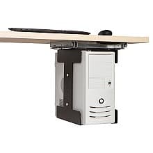 Universal CPU Holder with Swivel, Matte Black