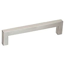 6-5/16" Square Drawer Pull, Satin Stainless Steel