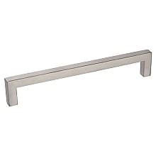 8-13/16" Square Drawer Pull, Satin Stainless Steel