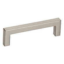 3-25/32" Square Bar Drawer Pull, Satin Nickel