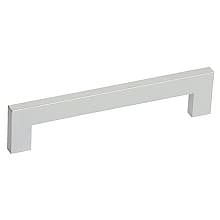5-1/32" Rectangular Bar Drawer Pull, Anodized Satin Aluminum