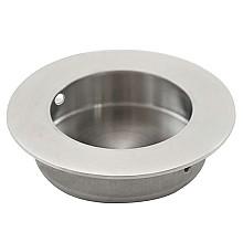 2-1/32" Circular Flush Pull, Satin Stainless Steel