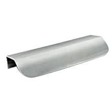 3-25/32" Angled Drawer Pull, Satin Stainless Steel