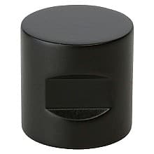 7/8" Notched Cylindrical Cabinet Knob, Matte Black