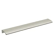 12-19/32" Straight Edge Drawer Pull, Brushed Satin Aluminum