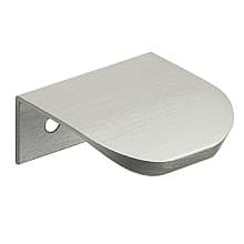 25/32" Small Round Edge Drawer Pull, Brushed Satin Aluminum