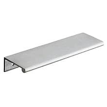 5" Edge Finger Pull, Satin Chrome, 6" Length