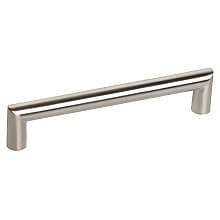 5-1/32" Angled Bar Drawer Pull, Satin Stainless Steel