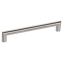 6-5/16" Angled Bar Drawer Pull, Satin Stainless Steel