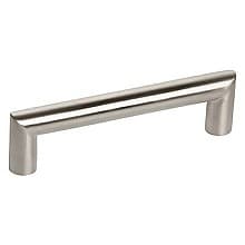 8-13/16" Angled Bar Drawer Pull, Satin Stainless Steel