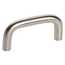 2-17/32" Wire Drawer Pull, Satin Stainless Steel