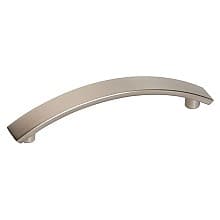 3-25/32" Curved Bar Drawer Pull, Satin Nickel