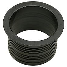 3" Adjustable Depth Desk Grommet Liner for 2-1/2" Hole, Matte Black
