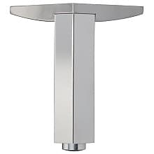 1" Diameter x 4-7/8" High Corner Furniture Leg, Polished Aluminum