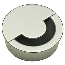 2-5/8" Grin Desk Grommet for 2-3/8" Hole, Metallic Silver