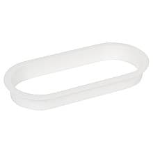 6-1/2" Large Oval Desk Grommet Liner, White