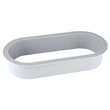 6-1/2" Extended Depth Oval Desk Grommet Liner