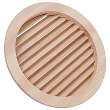 6-9/16" Round Air Vent Grille for 5-15/16" Hole, Maple