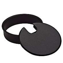2-5/8" Desk Grommet Cap and Liner Set, Matte Black