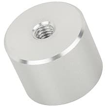 1-1/4" x 1" Aluminum Stand-Off Barrel, Satin Aluminum Finish