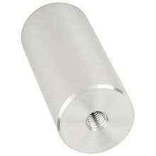 1-1/4" x 3" Aluminum Stand-Off Barrel, Satin Aluminum Finish