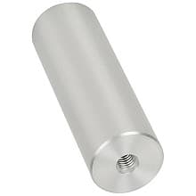 1-1/4" x 4" Aluminum Stand-Off Barrel, Satin Aluminum Finish