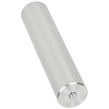 1-1/4" x 6" Aluminum Stand-Off Barrel, Satin Aluminum Finish