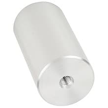 1-1/2" x 3" Aluminum Stand-Off Barrel, Satin Aluminum Finish